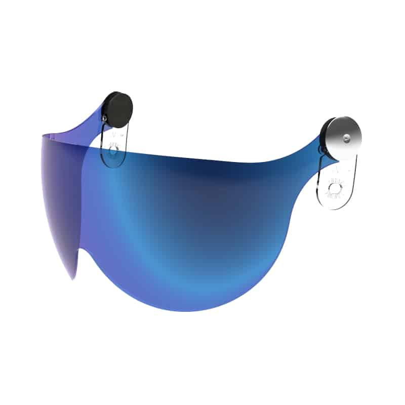 Annecy Visière Chrome Bleu