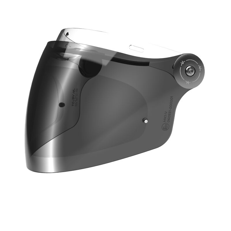 Montlhery Visor Short Chrome