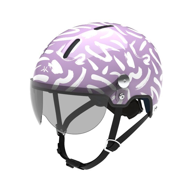 Annecy - Jet - Lilac Doodle